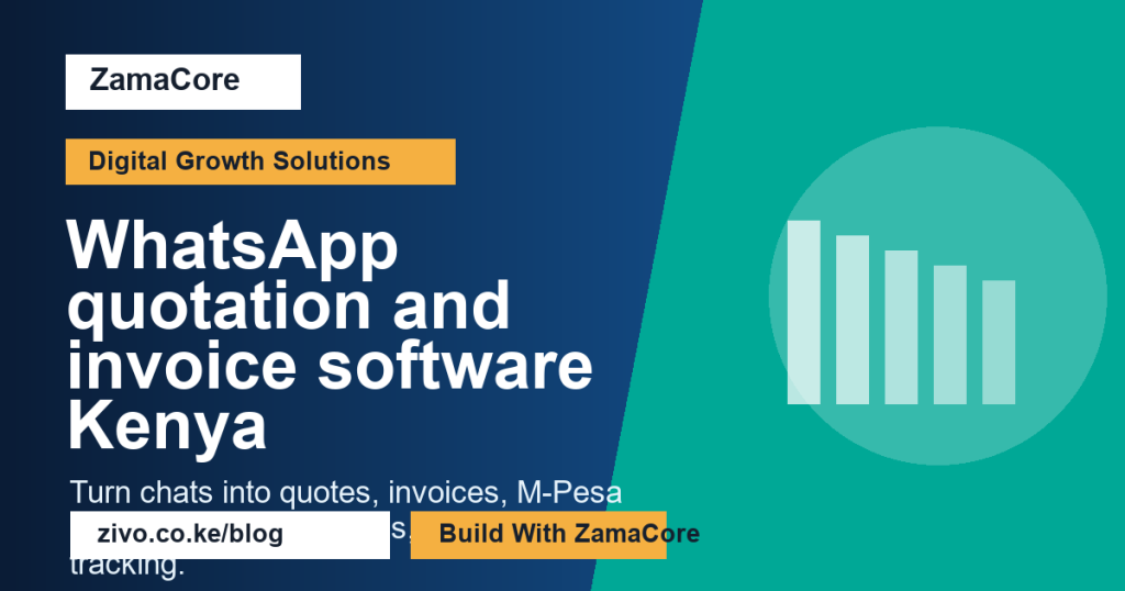 WhatsApp quotation and invoice software in Kenya
