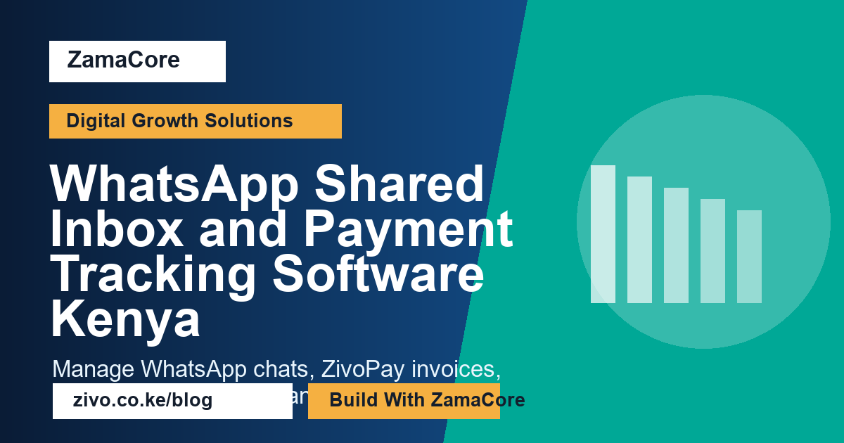 WhatsApp Shared Inbox and Payment Tracking Software in Kenya: How Zivo Turns Chats into Paid Jobs