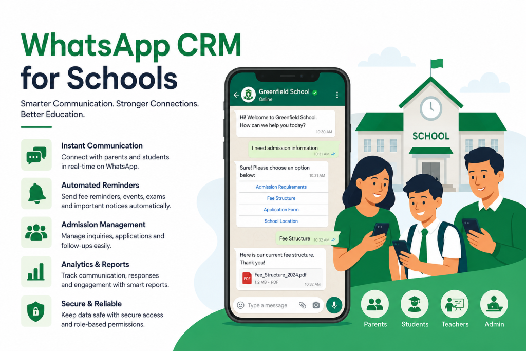 WhatsApp CRM for Schools
