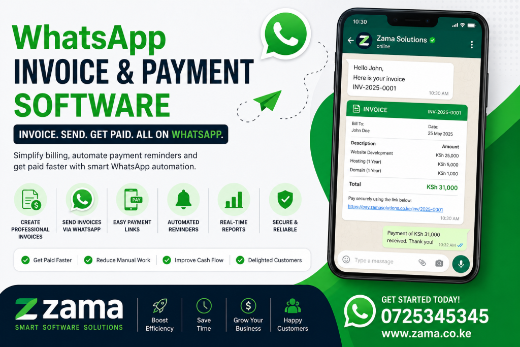 WhatsApp Invoice and Payment Software