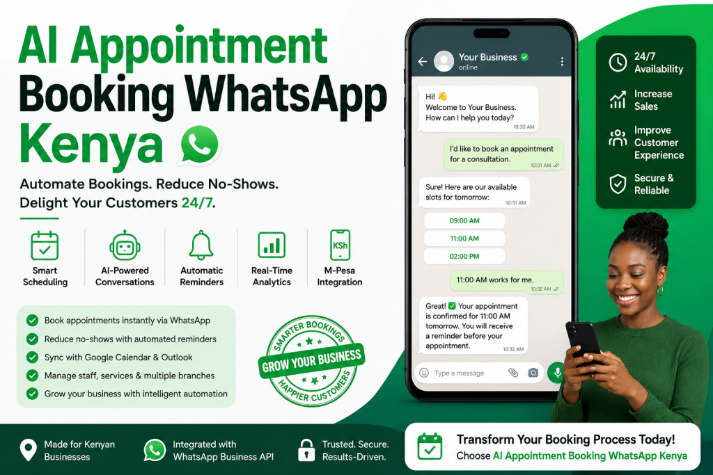 AI Appointment Booking WhatsApp Kenya.