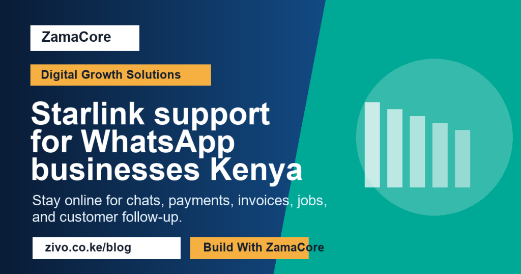 Starlink support for WhatsApp businesses Kenya