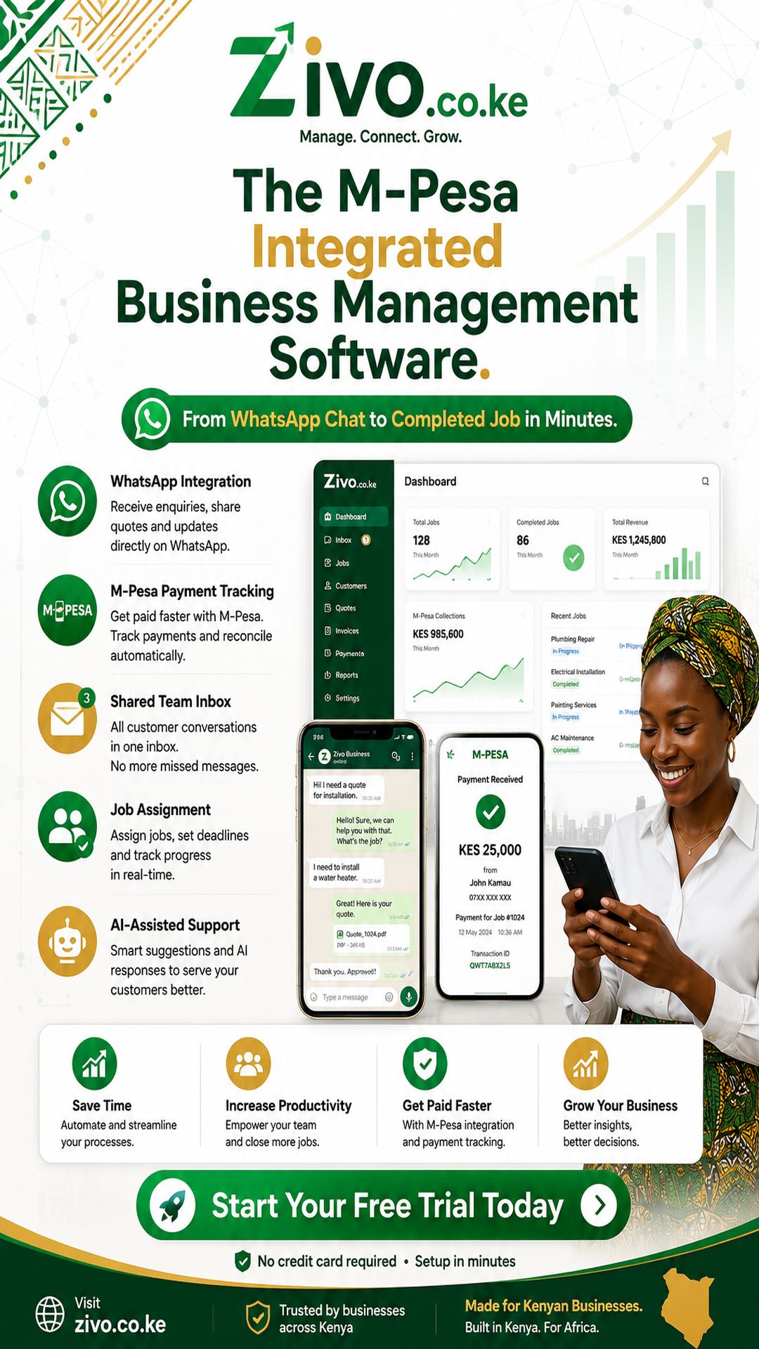M-Pesa Integrated Business Management Software